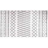  Perivi tepih 190 x 300 cm crno-bijeli | shoptok.hr