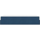 Konstrukcija postelje z vzmetnico Modra 80 x 200 cm blago, (5000069765) | Shoptok.si