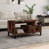 vidaXL Stolić za kavu boja hrasta 90x49x45 cm konstruirano drvo | shoptok.hr