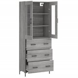  Visoka komoda siva sonome 69,5x34x180 cm od konstruiranog drva | shoptok.hr