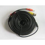 bnc 75Ω coax + napojni dc činč hibridni patch kabl, dužina 30m, fabrički napravljen i testiran (AZVC30)