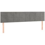  s oprugama i madracem svjetlosivi 120x190 cm baršunasti | shoptok.hr
