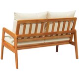 Vrtna klupa Prirodna nafta 115 x 65 x 71 cm Čvrsto drvo akacije | Eponuda.com
