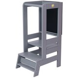 MeowBaby Sivi toranj za učenje od borovine Montessori - | shoptok.hr