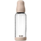 Bibs Baby Glass Bottle Silicone bočica protiv kolika sa silikonskim usnikom Blush 240 ml | shoptok.hr