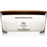 WoodWick Linen mirisna svijeća s drvenim fitiljem (hearthwick) 453.6 g | shoptok.hr