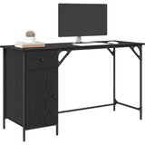  Računalni stol Crni hrast 131 x 48 x 75 cm Konstruirano drvo | shoptok.hr