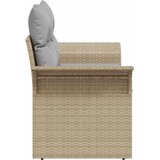  Vrtni kauč s jastukom Bež 141 x 62 x 69cm poliratan | shoptok.hr