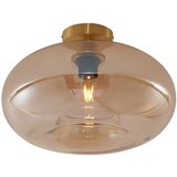 QAZQA Art Deco stropna svetilka medenina z jantarjem 40 cm - Busa | Shoptok.si