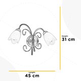 Lesnina XXXL STENSKA SVETILKA Odino E14 | Shoptok.si