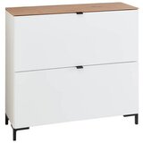 Voleo viseča omara za čevlje bela, hrast artisan | Shoptok.si