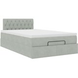 vidaXL okvir za krevet s madraca svjetlosivi 120x190 cm baršunasti | shoptok.hr