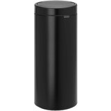 Brabantia Koš za smeti na dotik 30 L s plastičnim vložkom - mat črna | Shoptok.si