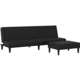 Maison Chic Sedežna garnitura - kavč 2-delna črno umetno usnje, (21728201) | Shoptok.si