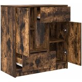  Komoda s ladicama i vratima dimljeni hrast 70,5x34x74,5 cm | shoptok.hr