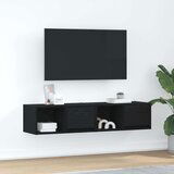 vidaXL TV omarica 2 kosa črna hrast 60x31x25,5 cm inženirski les Cene
