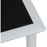  Vrtni stol crno-srebrni 41 x 41 x 45 cm od čelika i stakla | shoptok.hr