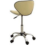 vidaXL Salonski stolček krem umetno usnje, (21066890) | Shoptok.si