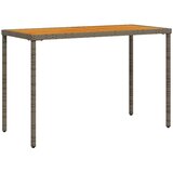  Vrtni stol s pločom od drva bagrema sivi 115x54x74 cm poliratan | shoptok.hr