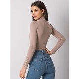BASIC Feel Good Blouse-RV-BZ-7259.20-dark beige | Shoptok.si