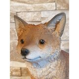 VIVID ARTS Dekorativna figura mlade lisice za notranjo ali zunanjo uporabo | Shoptok.si