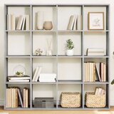 vidaXL Ormarić za knjige boja betona 137,5x29x137,5 cm drveni | shoptok.hr