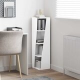  Kutni ormarić Visoki sjaj bijela 27,5x27x102cm | shoptok.hr