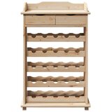 Stalak za vino Prirodna 58 x 28 x 90 cm Masivno drvo bora | shoptok.hr