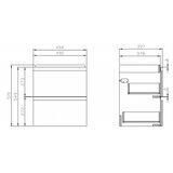Cersanit S929-012 - Kupatilski ormarić ispod umivaonika MODUO 49,4x39,7 cm beo | Eponuda.com