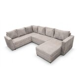 P & B SEDEŽNA GARNITURA, rebrasti žamet bež | Shoptok.si