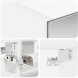  Kupaonski ormar s ogledalom Bijelo 30 x 10,5 x 50 cm | shoptok.hr