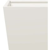 vidaXL Vrtna sadilica bijela 30x30x30 cm čelična | shoptok.hr