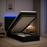  od pjene s madracem i LED-om Crna 100 x 200 cm Tkanina | shoptok.hr