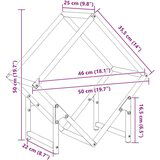  stojalo za drva črno 50x25x50 cm hladno valjano jeklo | Shoptok.si