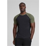Urban Classics Raglan contrasting t-shirt blk/olive | ePonuda.com