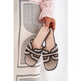 Boto Flat Ladies Slippers With Bow Beige Tobin | ePonuda.com