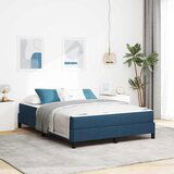 vidaXL Krevet s opruga kutije Ostalo Plava 140 x 190 cm tkanina | shoptok.hr