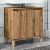 vidaXL Omarica za umivalnik artisan hrast 58x33x60 cm inženirski les Cene