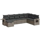 Maison Chic Seti vrtnega pohištva - Vrtna garnitura - Vrtni pohištvo set 8-delna z blazinami siv poli ratan, (21800096) | Shoptok.si