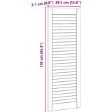  Ormarna vrata s vratima 2 pcs Prirodna 110 x 2,1 x 39,5 cm | shoptok.hr