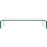 vidaXL Stalak za TV /Monitor Prozirno Staklo 70x30x13 cm | shoptok.hr