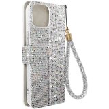 AVIZAR Ovitek z blešcicami za iPhone 15, vgrajena denarnica, Disco Glam Edition - srebrn, (20938274) Cene