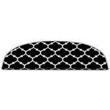 Vitaus Črni/beli komplet preprog za stopnice 16 ks 20x65 cm Madalyon – Cene