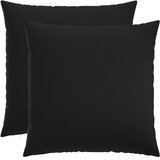  Jastuk s jastukom HEERLEN 2 kom. Crna Tkanina - Crna 55 x 55 cm 2 | shoptok.hr