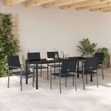  Komplet 4 Črna PE ratan, prašno lakirano jeklo Standard Trajen, (22087662) | Shoptok.si