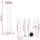 vidaXL 4-dijelni set alata za kamin 18x56 cm čelični | shoptok.hr