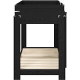  Krevet na kat za djecu Crni hrast 80 x 190 cm Konstruirano drvo | shoptok.hr