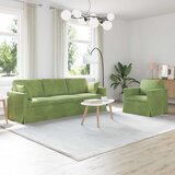  Set sofe 2 pcs Svijetlo zelena 228 x 78 x 80 cm Baršun | shoptok.hr