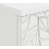  Stol Bijela visokog sjaja Konstruirano drvo 142,5 x 50 x 75 cm | Eponuda.ba