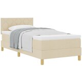 vidaXL Krevet s oprugom s madracem Krem 100x200 cm Tkanina Cijene